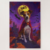 Puzzle Halloween Jack Russell Vampire Citrouilles effroi (Vertical)
