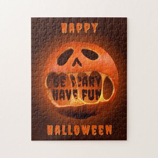 Puzzle Halloween jeux de fête citrouille  (Vertical)