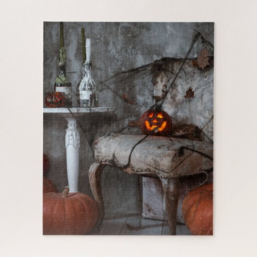 Puzzle Halloween Maison hantée Maison Citrouilles Décor (Vertical)