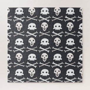 Puzzle Halloween Motif coloré crâne