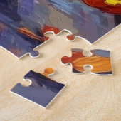 Puzzle Halloween Orientale Bleue Chats Trick-or-Treating (Côté)