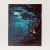 Puzzle Halloween Pleine lune de nuit Haunted Graveyard (Vertical)