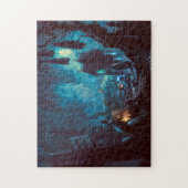 Puzzle Halloween Pleine lune de nuit Haunted Graveyard (Vertical)