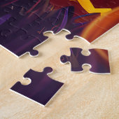 Puzzle Halloween Pug Vampire Citrouilles Épouvantable (Côté)