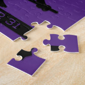 Puzzle Halloween rétro typographique (Côté)