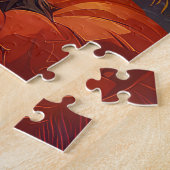 Puzzle Halloween Siamese Chat Vampire Citrouilles effroi (Côté)