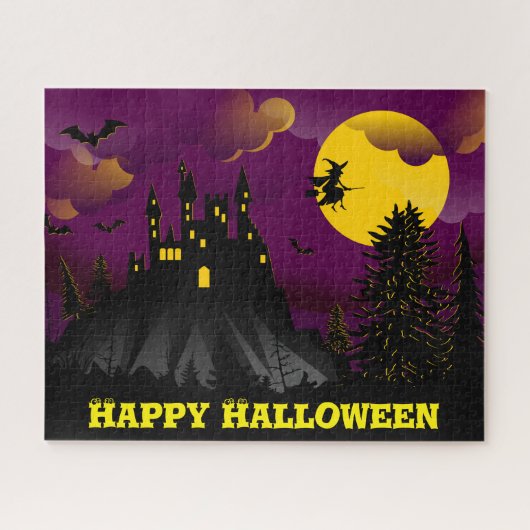 Puzzle Halloween Spooky Violet (Horizontal)