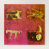 Puzzle Halloween Squelette Dracula Mummy Griffe Reaper (Horizontal)