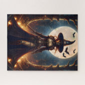 Puzzle Halloween Steampunk Forest Witch (Horizontal)