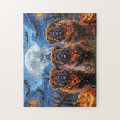 Puzzle Halloween Tibétain Mastiff Éffrayant (Vertical)