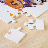 Puzzle Halloween Tiny Feet, Baby shower sucré Éffrayant (Côté)