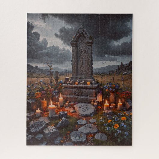 Puzzle Halloween Tombstone (Vertical)