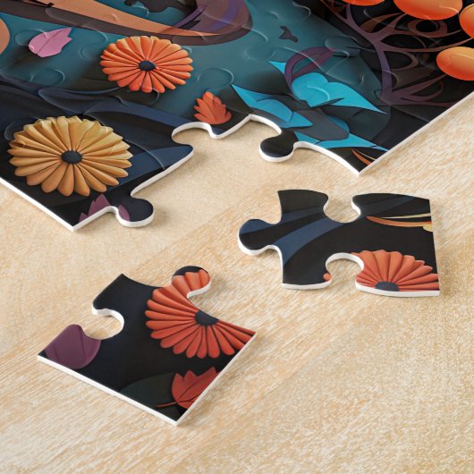 Puzzle Halloween Trics Ou Maisons De Soins (Côté)