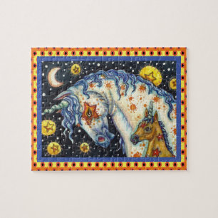 PUZZLE HALLOWEEN UNICORNS, STAR HORSE & IMAGINAIRE COLT