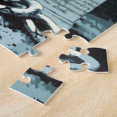 Puzzle Halloween vintage, Cimetière Déplaisant aux Graves (Côté)