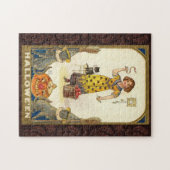 Puzzle Halloween vintage Se préparer pour la fête (Horizontal)