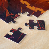 Puzzle Halloween Wheaten Terrier Vampire Citrouilles effr (Côté)