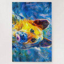 Halo : Portrait d'un berger allemand