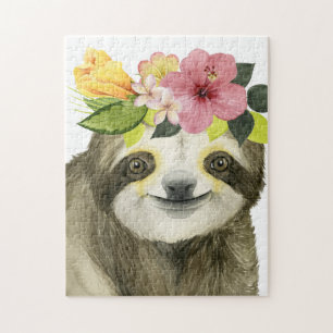 Puzzle Halo tropical   Sweet Sloth
