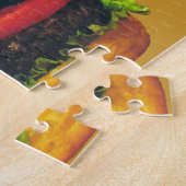 Puzzle Hamburger de luxe double au fromage (Côté)