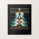 Puzzle Hammerhead Shark Xmas Lighting Tree Shark (Vertical)