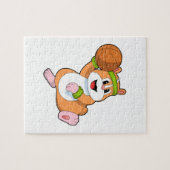 Puzzle Hamster as Basketball player (Horizontal)