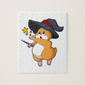 Puzzle Hamster as Wizard with Magic mur (Vertical)