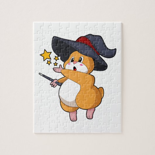 Puzzle Hamster as Wizard with Magic mur (Vertical)
