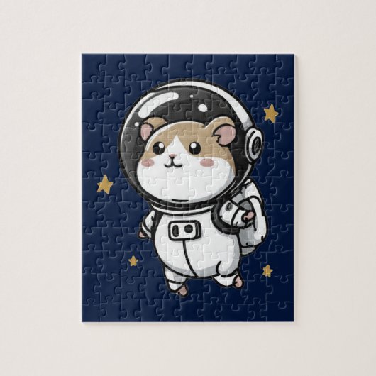 Puzzle Hamster astronaute (Vertical)