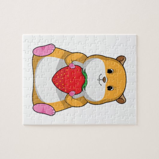 Puzzle Hamster aux fraises (Horizontal)