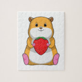 Puzzle Hamster aux fraises (Vertical)