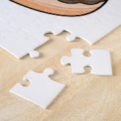 Puzzle Hamster avec de l'âne au chocolat (Côté)