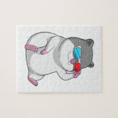 Puzzle Hamster avec lunettes (Horizontal)