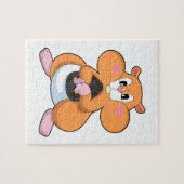 Puzzle Hamster avec noyer (Horizontal)