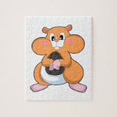 Puzzle Hamster avec noyer (Vertical)