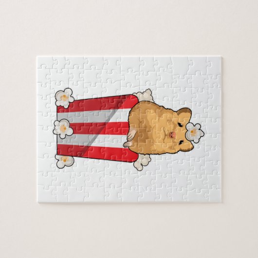 Puzzle Hamster avec Popcorn (Horizontal)
