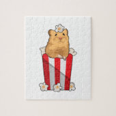 Puzzle Hamster avec Popcorn (Vertical)