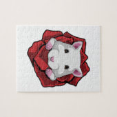Puzzle Hamster avec Rose (Horizontal)