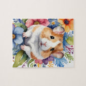 Puzzle Hamster Family Pet Portrait (Horizontal)