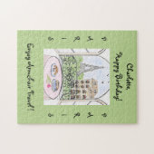Puzzle Handpainted Whimsical Paris Eiffel Tower CUSTOMIZE (Horizontal)