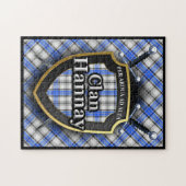 Puzzle Hannay Clan Tartan épées et bouclier (Horizontal)