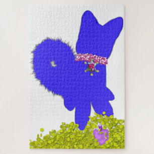 Puzzle Hanoukka dreidel gelt et vacances pour chien bleu