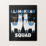 Puzzle Hanoukka Llama Christmas Joyeux Llamakah Squad mig<br><div class="desc">Funny llama alpaca Menorah toxits for women and men,  teens,  kids,  girls,  boys who love Hannukah,  Channukah Jewish Holidays,  Happy Llamakah,  Jewish llama Christmas stockings. Idéal pour Christmas,  St Nick,  New Year,  Birthday vend et other holidays.</div>