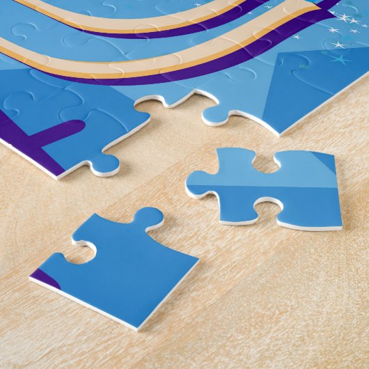 Puzzle hanoukka menorah (Côté)