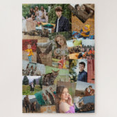 Puzzle Haphazardly Overlapping Photos Collage Modèle (Vertical)