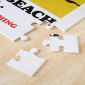 Puzzle Happisburgh Beach Norfolk travel poster (Côté)