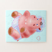 Puzzle Happy Baby Hippo (Horizontal)