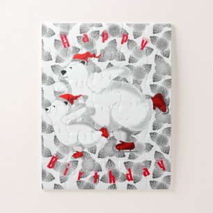 Puzzle Happy Bears - Joyeux anniversaire