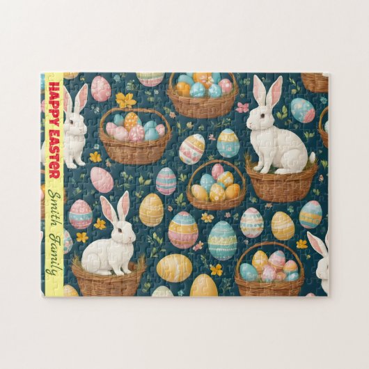 Puzzle Happy Bunny Pâques collection moderne (Horizontal)