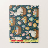 Puzzle Happy Bunny Pâques collection moderne (Vertical)